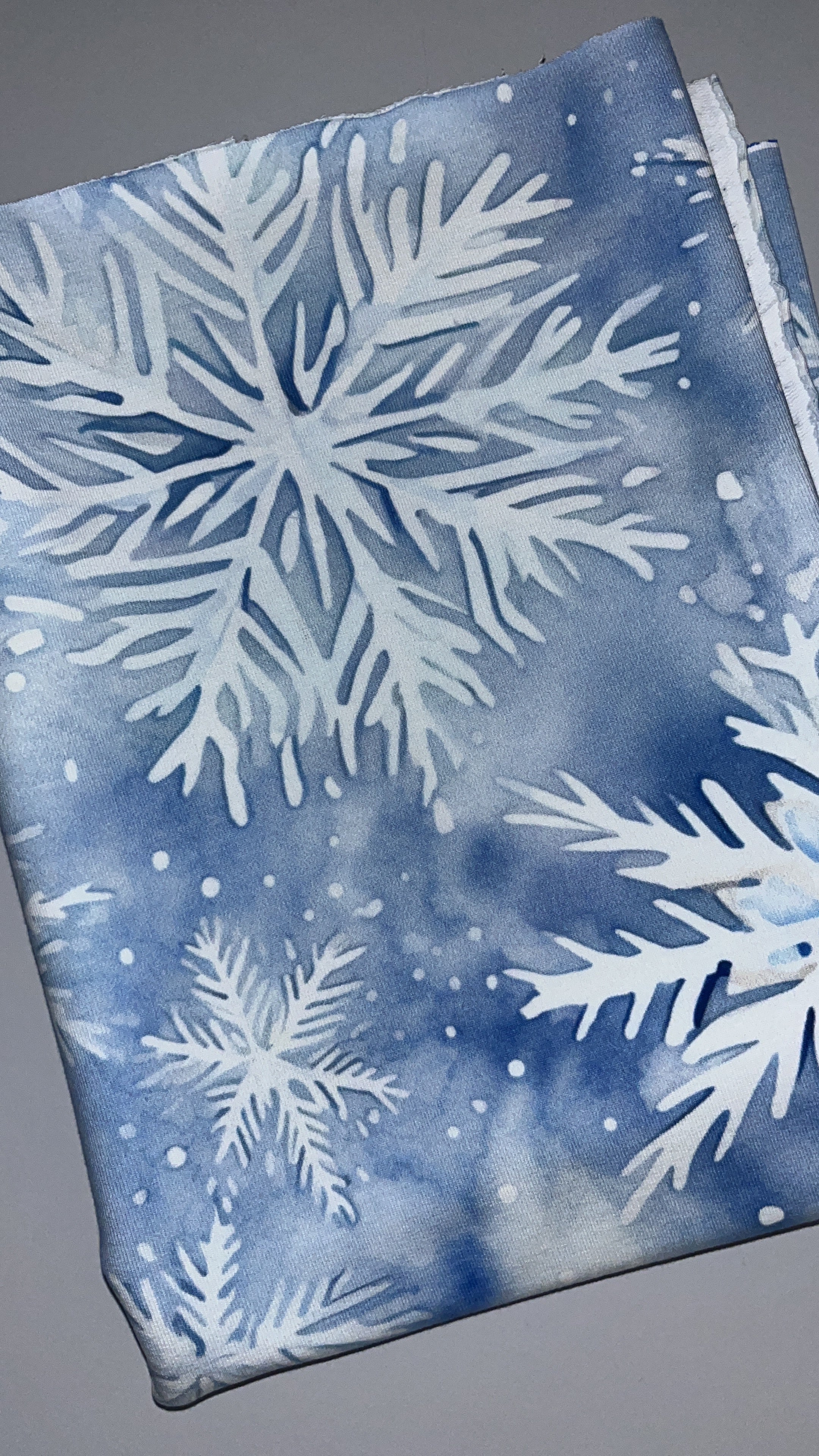 Aquarell Blue Schneeflocke Wintervorbestellung